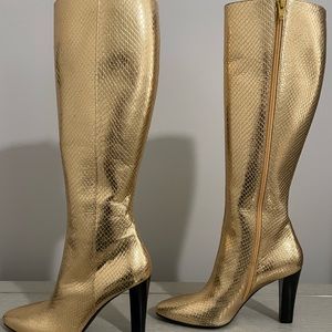 Lily 95 Gold Zip Boot